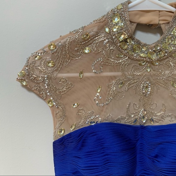 SHERRI HILL Royal Blue Formal Gown - Picture 3 of 13